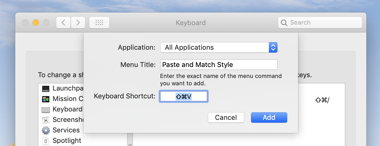 shortcut for copying an image on mac